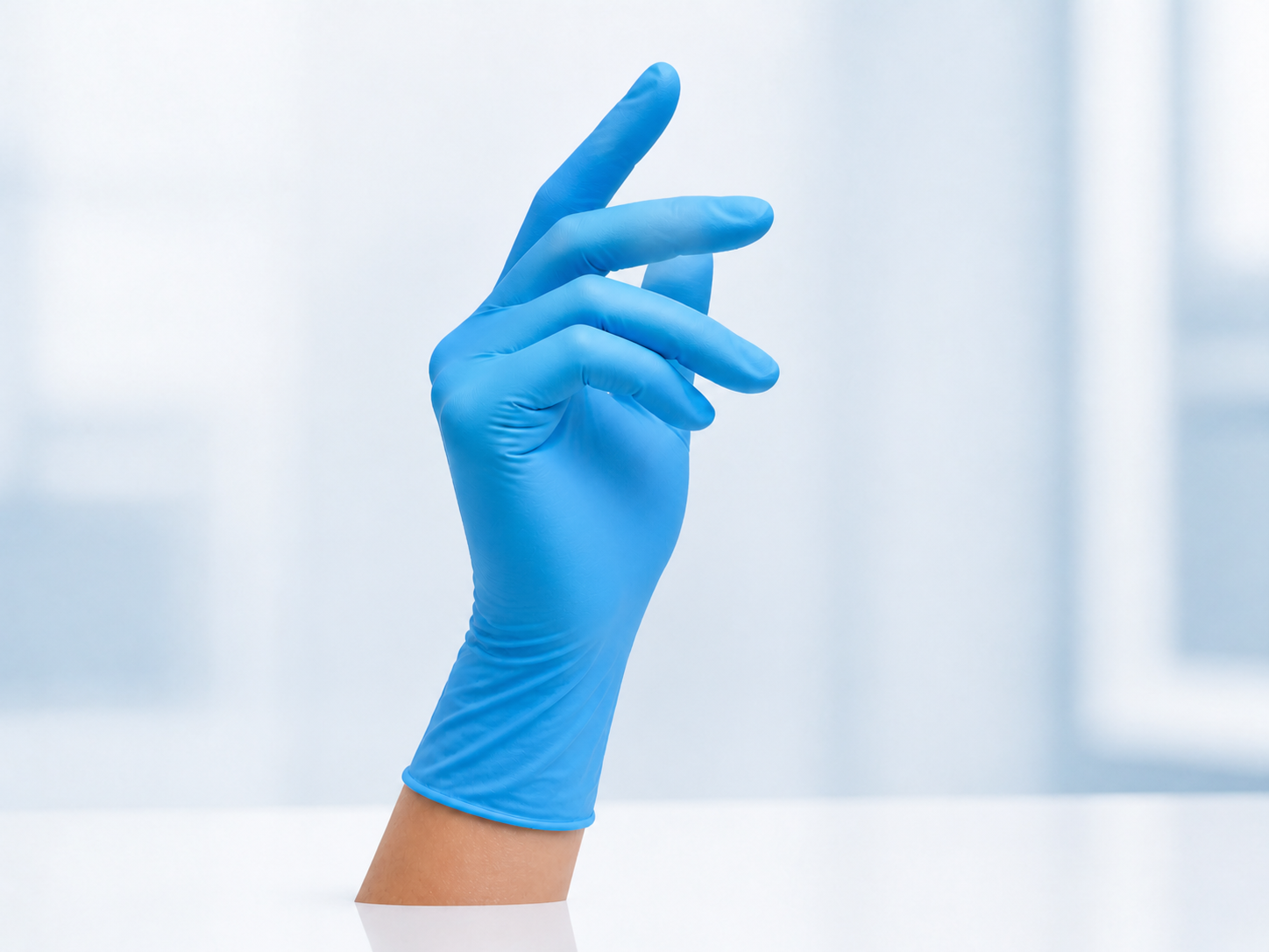 Disposable nitrile gloves