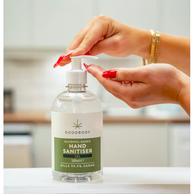 Hand sanitiser pump bottle